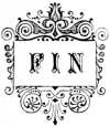FIN, con viñeta ornamental