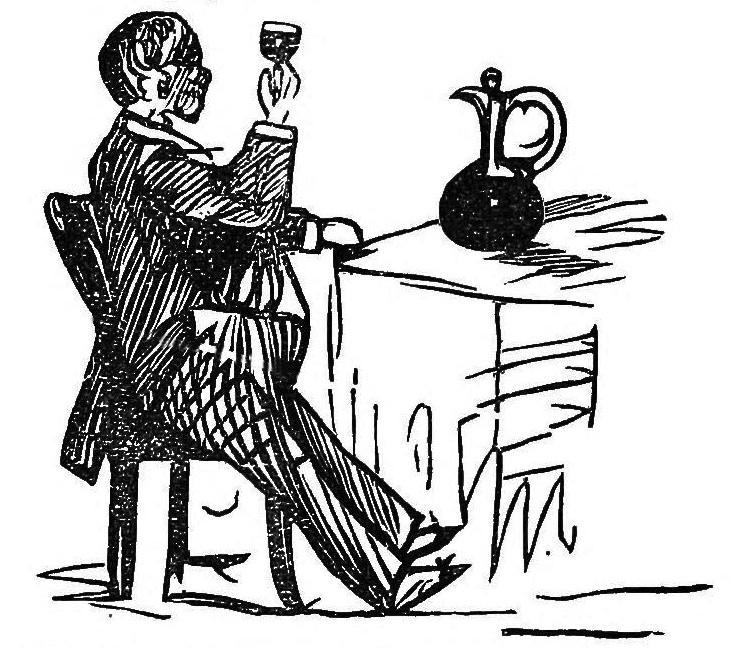 Illustration: drinking claret