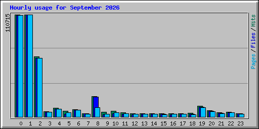 Hourly usage for September 2026