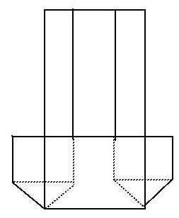 diagram of origami fold