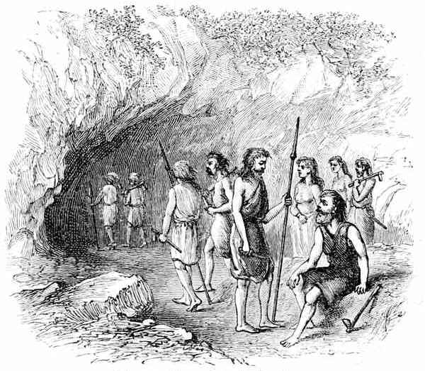 Fig. 83.

Britons taking refuge in the Cave.