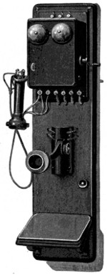 Wall mounted telephone