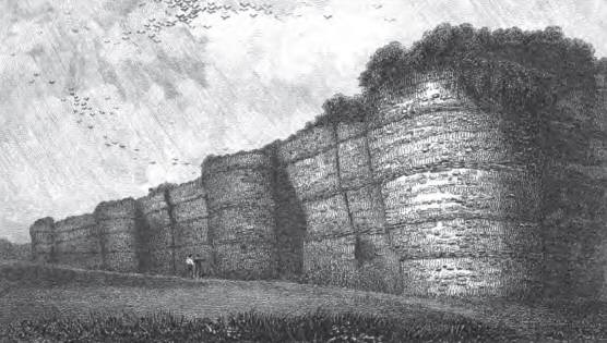 N.E. View of Burgh Castle, Suffolk