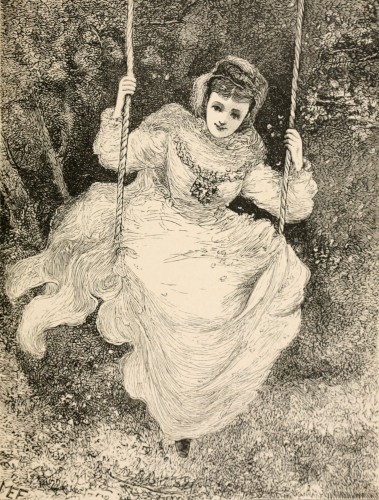 woman on swing